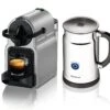 Nespresso Inissia D40 In Silver And Aeroccino Plus