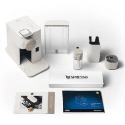 DeLonghi Nespresso Lattissima One In White -Coffee Discount Store lattissimaone white accessories