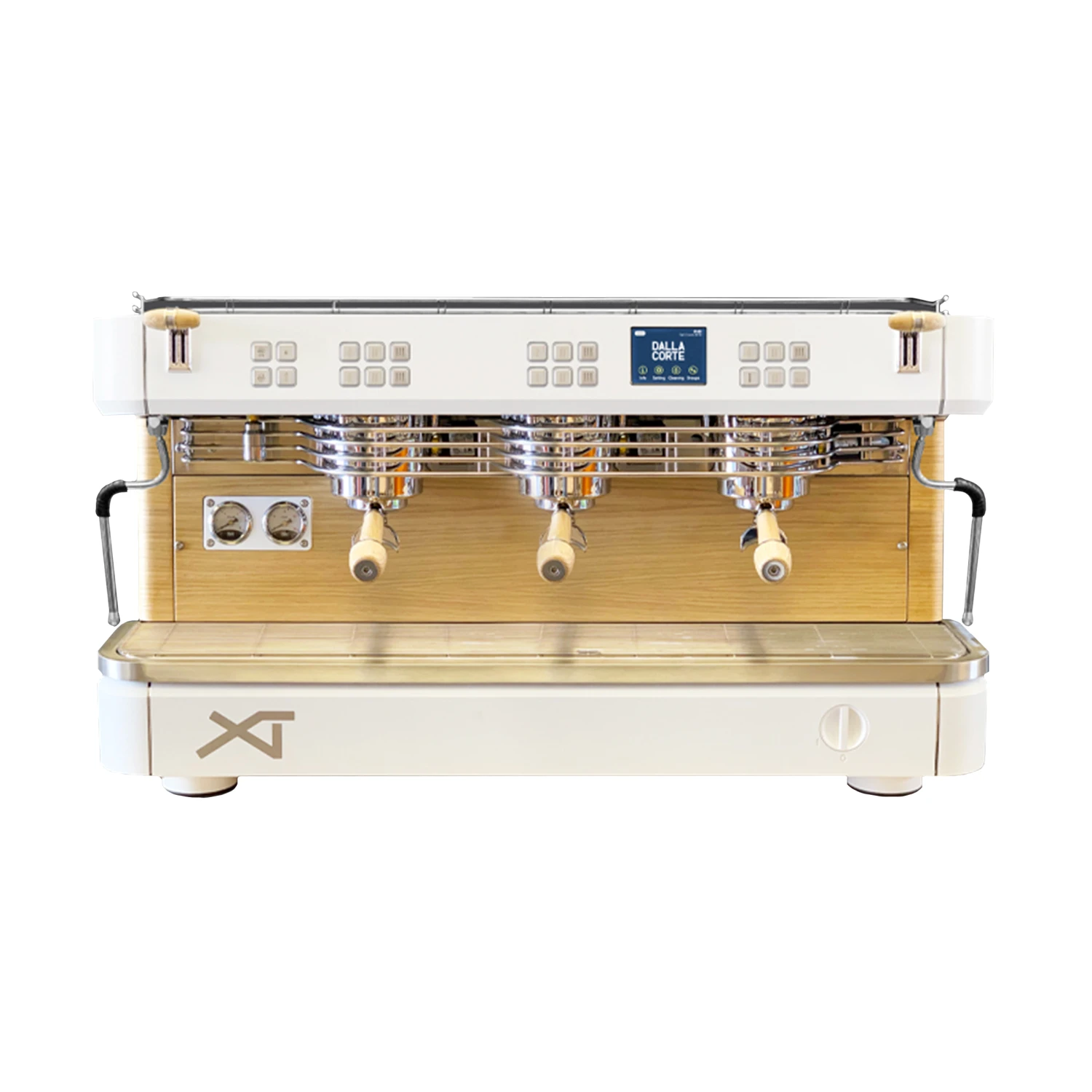 Dalla Corte XT Classic Espresso Machine - 3-Group White Oak 1 Dalla Corte XT Classic Espresso Machine - 3-Group White Oak